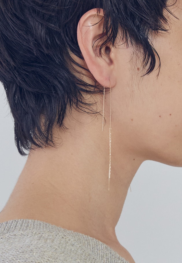 ＜wePERM（ウィパーマ）＞&ldquo;Duo&rdquo;ピアス（両耳） 詳細画像 Gold 2