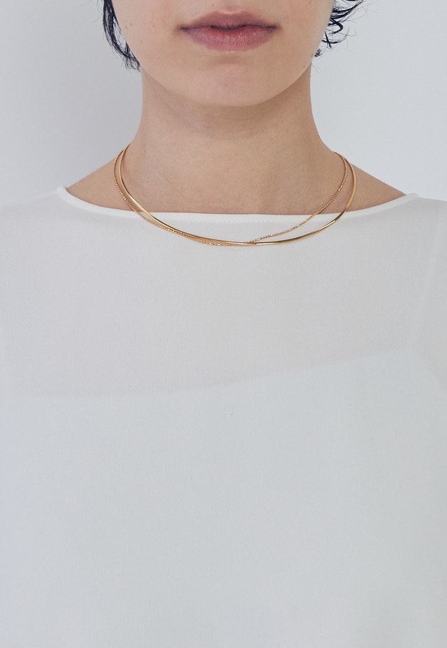 【WEB限定】＜wePERM（ウィパーマ）＞&ldquo;Neat Link&rdquo;チョーカー 1.5mm 詳細画像 Gold 1