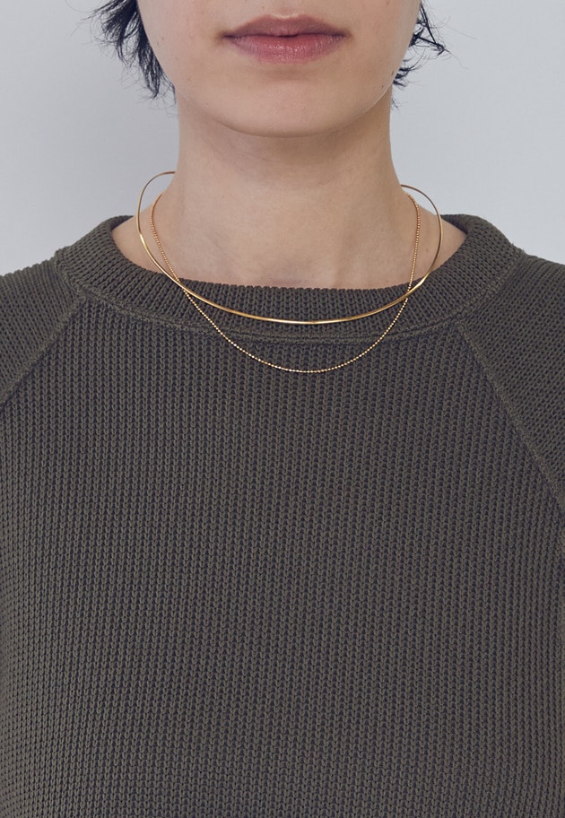 【WEB限定】＜wePERM（ウィパーマ）＞&ldquo;Neat Link&rdquo;チョーカー 1.5mm 詳細画像 Gold 4