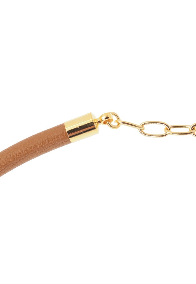 ＜Bijou R.I (ビジューアールアイ)＞レザーチョーカーネックレス 詳細画像 Camel 10