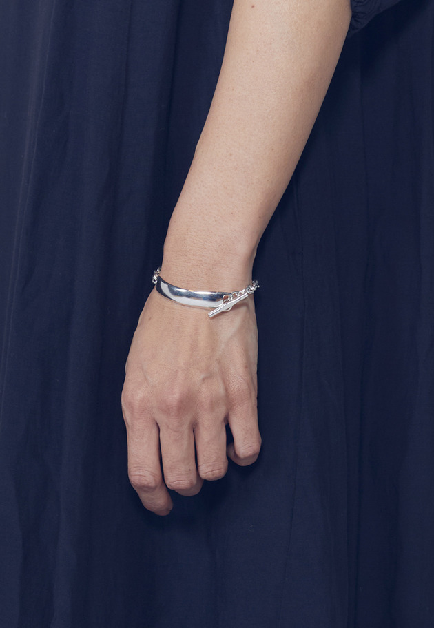 ＜Lemme.（レム）＞プレートチェーンブレスレット 詳細画像 Silver 3