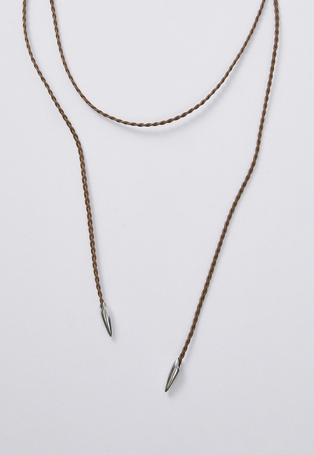 【予約】＜Lemme.（レム）＞別注&ldquo;Braid&rdquo;チョーカー 詳細画像 Brown 1