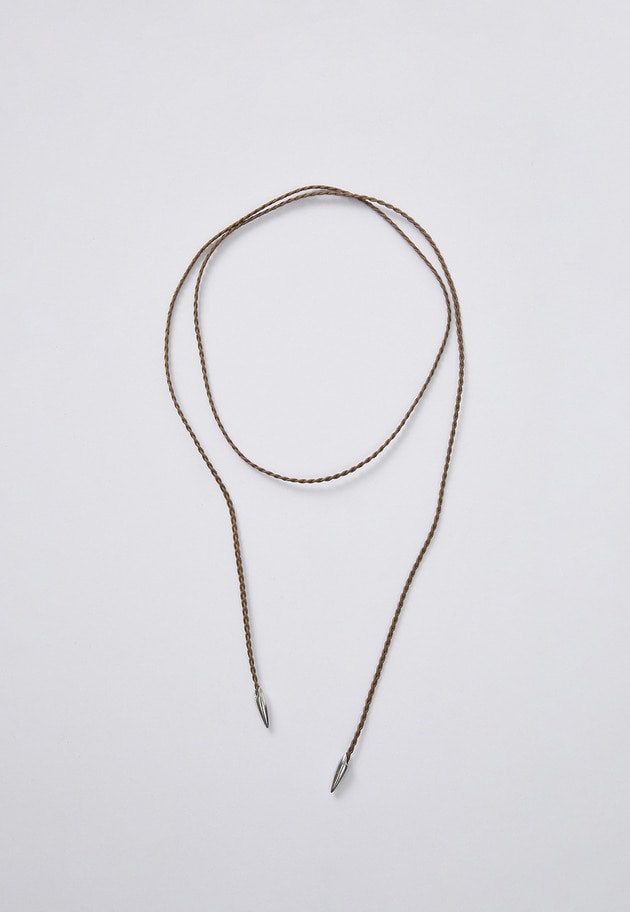 【予約】＜Lemme.（レム）＞別注&ldquo;Braid&rdquo;チョーカー 詳細画像 Brown 2