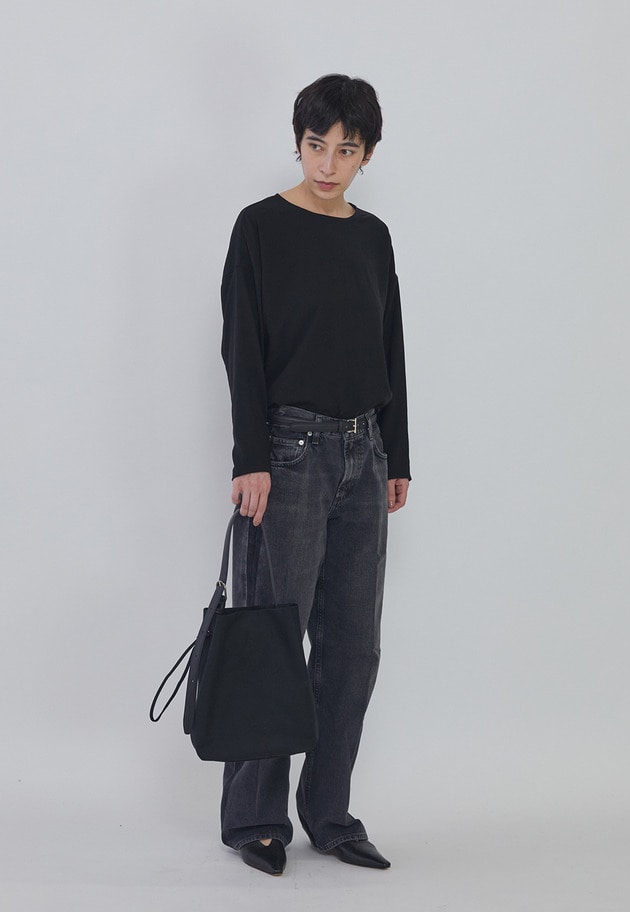 ＜MARY AL TERNA (メアリ オル ターナ)＞"WRAPPING"ワンショルダートートバッグ 詳細画像 Black 2