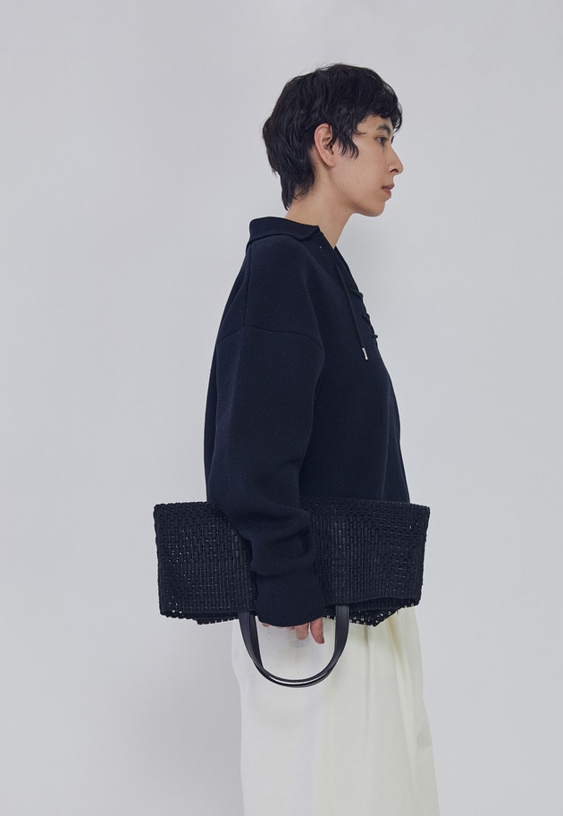 ＜MARY AL TERNA (メアリ オル ターナ)＞"GAP"トートバッグ 詳細画像 Black 2