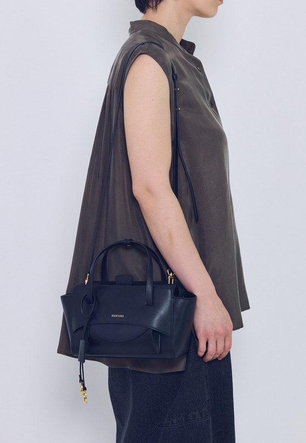 ＜HIDESIGN（ハイドサイン）＞ハンドバッグ 詳細画像 Black 4