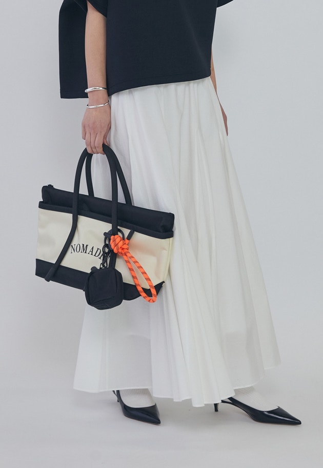 【予約】＜NOMADIS (ノマディス)＞ 別注"CITYTREK＆KNOT/P&rdquo;トートバッグ（ポーチ付き） 詳細画像 Offwhite 3