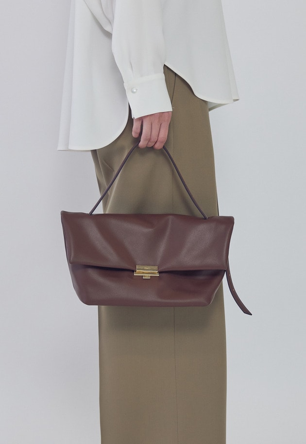 【予約】＜PUNTI（プンティ）＞"GRAFT-FLAP&rdquo;ショルダーバッグ 詳細画像 Brown 1