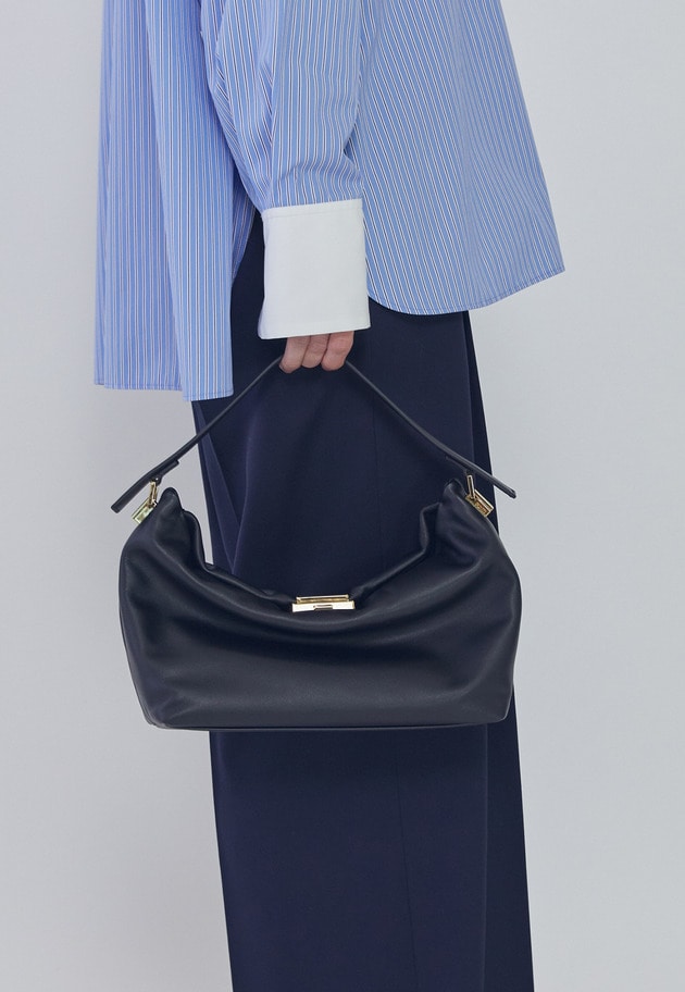 【予約・WEB限定】＜PUNTI（プンティ）＞"GRAFT-BOX&rdquo;ハンドバッグ 詳細画像 Black 1