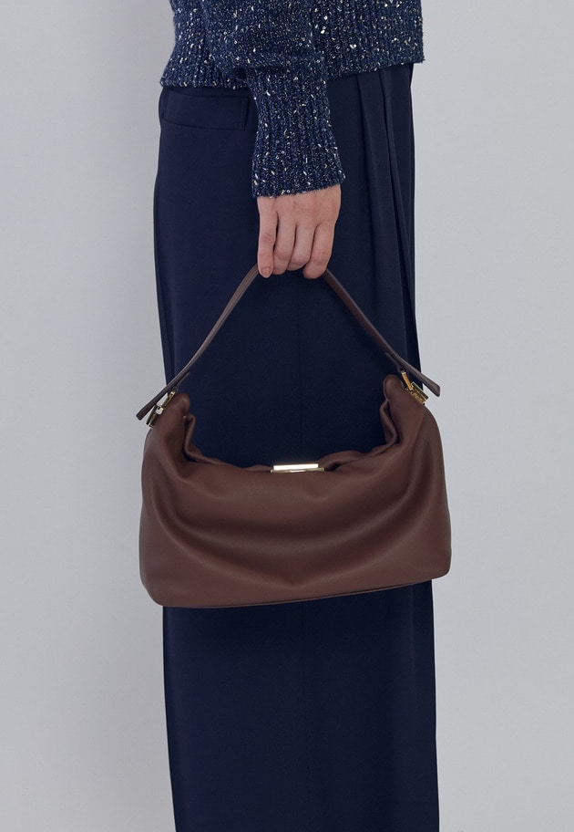 【予約・WEB限定】＜PUNTI（プンティ）＞"GRAFT-BOX&rdquo;ハンドバッグ 詳細画像 Brown 1