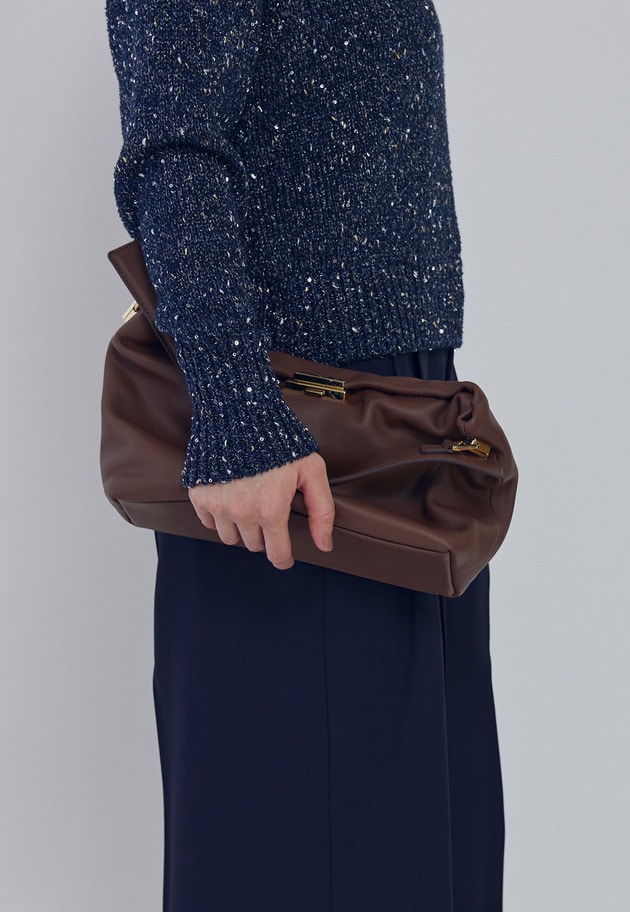 【予約・WEB限定】＜PUNTI（プンティ）＞"GRAFT-BOX&rdquo;ハンドバッグ 詳細画像 Brown 2