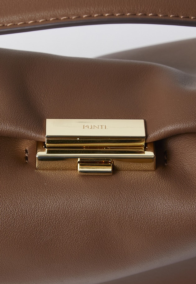 【予約・WEB限定】＜PUNTI（プンティ）＞"GRAFT-BOX&rdquo;ハンドバッグ 詳細画像 Brown 8