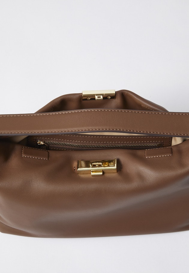 【予約・WEB限定】＜PUNTI（プンティ）＞"GRAFT-BOX&rdquo;ハンドバッグ 詳細画像 Brown 9