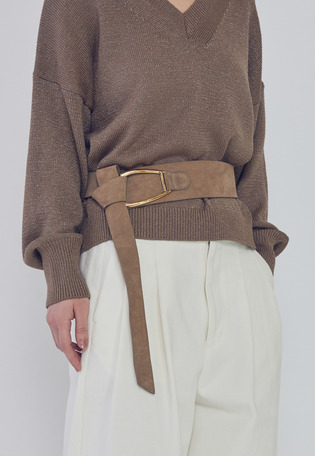 ＜ATELIER AMBOISE (アトリエ アンボワーズ)＞スエードベルト