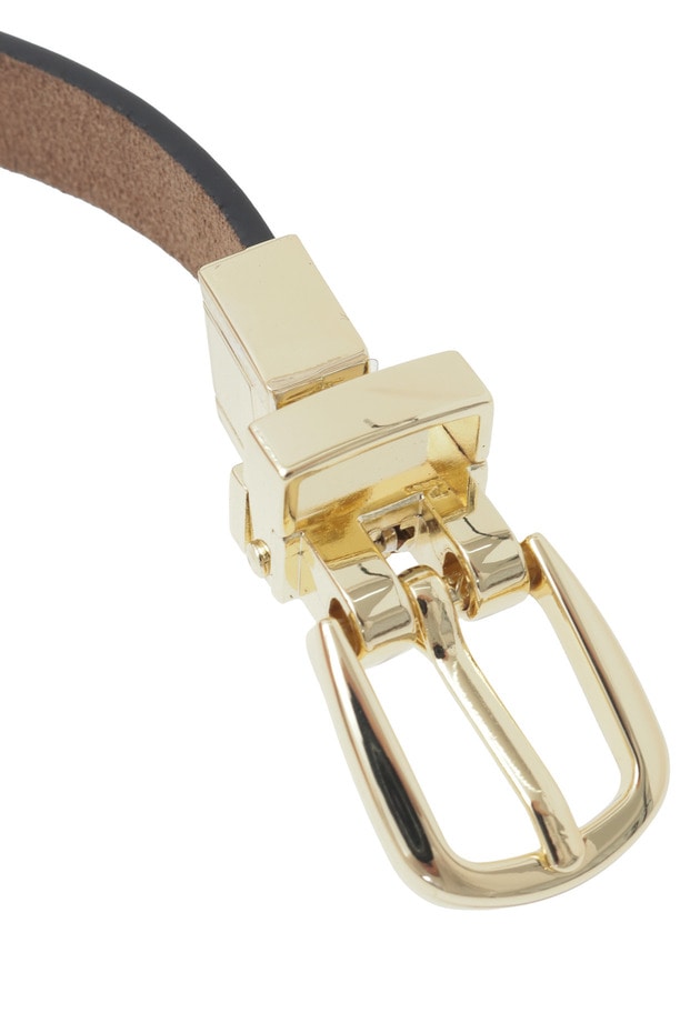 ＜LEFIJE (レフィエ)＞&ldquo;RVC Alaska&rdquo;ベルト（ブラック&times;スエードブラウン） 詳細画像 Beige 6