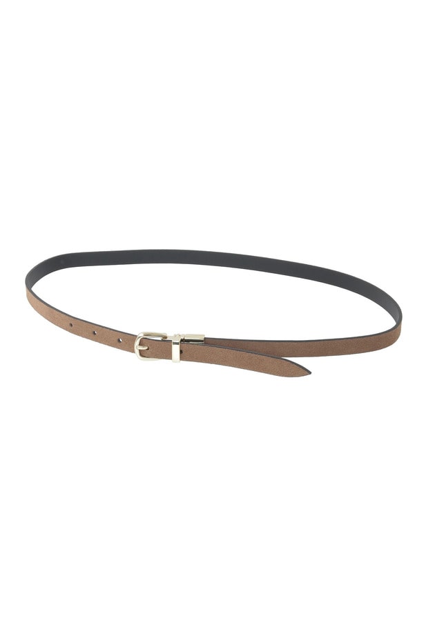 ＜LEFIJE (レフィエ)＞&ldquo;RVC Alaska&rdquo;ベルト（ブラック&times;スエードブラウン） 詳細画像 Beige 7