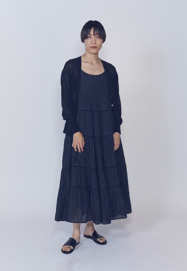 【予約・WEB限定】＜normment（ノーメント）＞ティアードドレス 詳細画像 Black 1