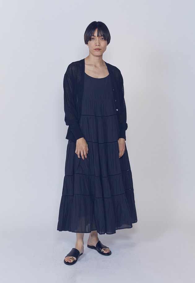 【WEB限定】＜normment（ノーメント）＞ティアードドレス 詳細画像 Black 5