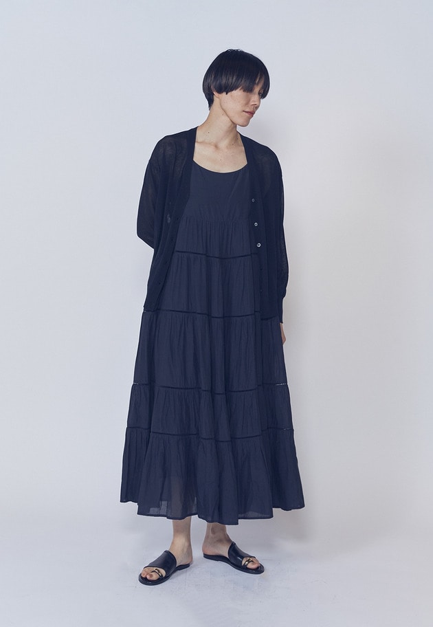 【WEB限定】＜normment（ノーメント）＞ティアードドレス 詳細画像 Black 6