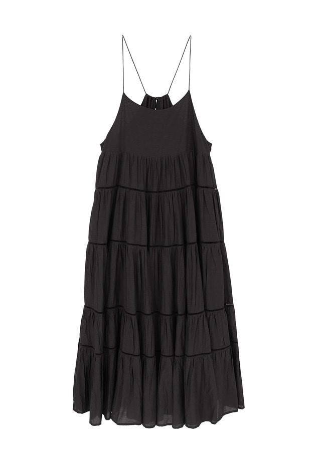 【WEB限定】＜normment（ノーメント）＞ティアードドレス 詳細画像 Brown 11