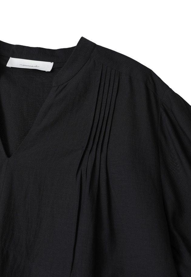 【WEB限定】＜normment（ノーメント）＞ギャザースリーブドレス 詳細画像 Black 11