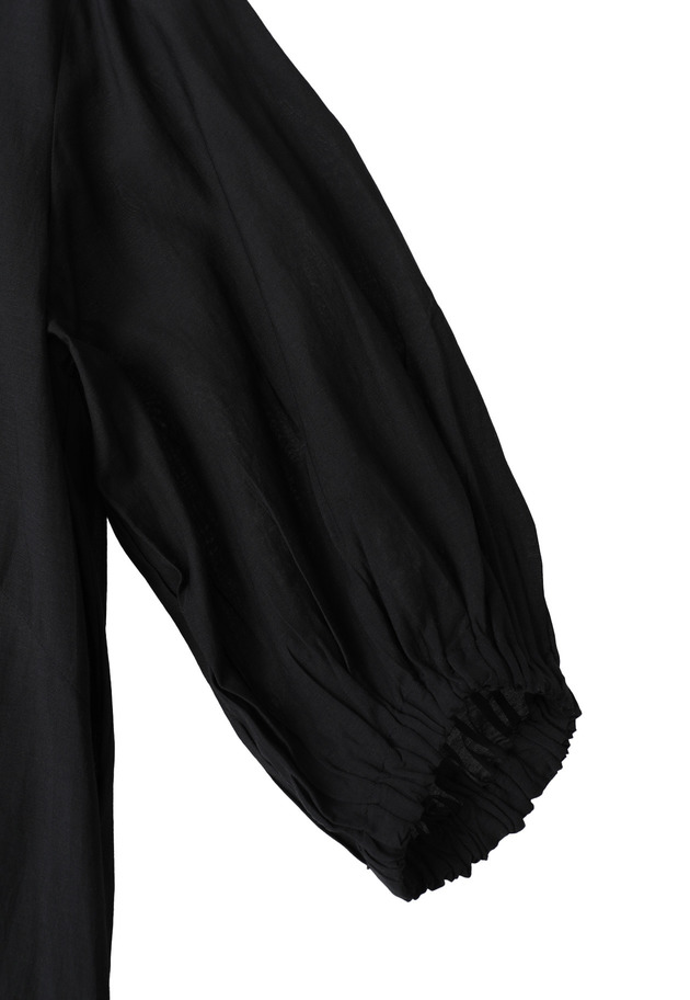 【WEB限定】＜normment（ノーメント）＞ギャザースリーブドレス 詳細画像 Black 13