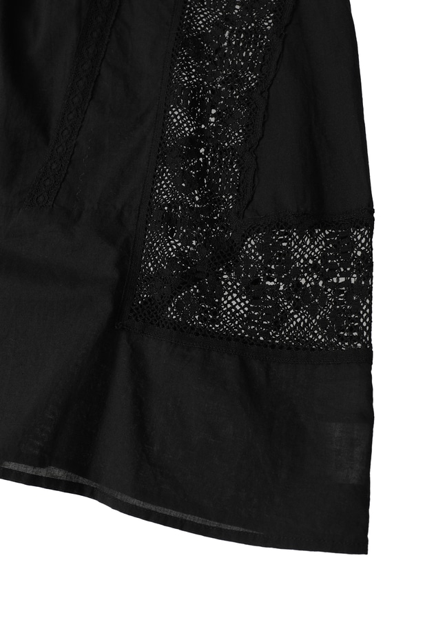 【WEB限定】＜normment（ノーメント）＞ &ldquo;MANNY LACE&rdquo;ノースリーブブラウス 詳細画像 Black 16