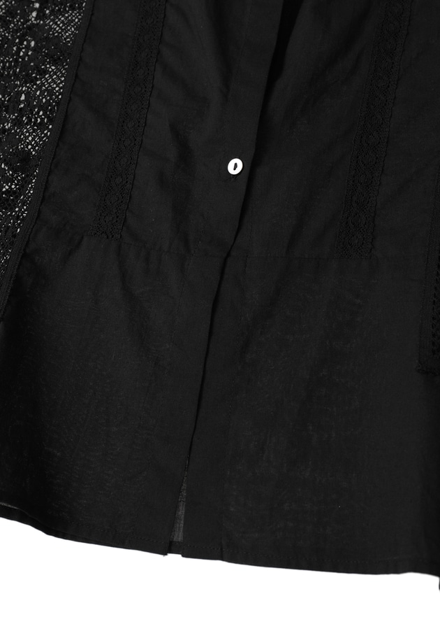 【WEB限定】＜normment（ノーメント）＞ &ldquo;MANNY LACE&rdquo;ノースリーブブラウス 詳細画像 Black 17