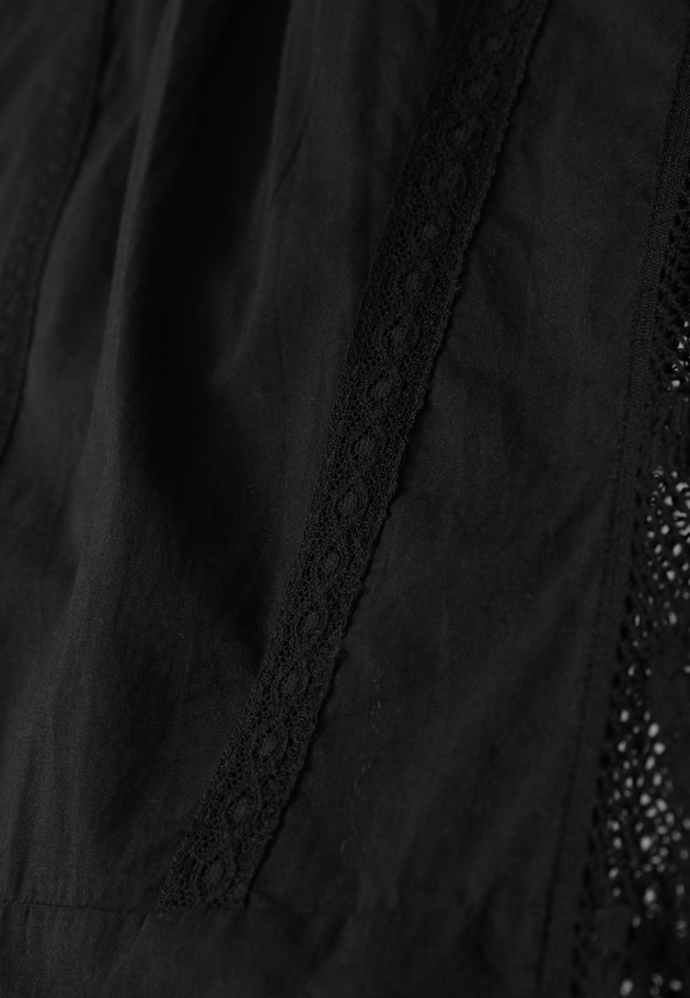 【WEB限定】＜normment（ノーメント）＞ &ldquo;MANNY LACE&rdquo;ノースリーブブラウス 詳細画像 Black 18