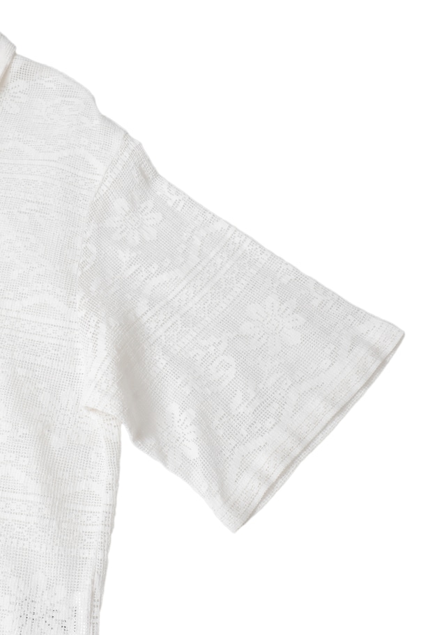 【WEB限定】＜normment（ノーメント）＞コットンレースボタンシャツ 詳細画像 Offwhite 14
