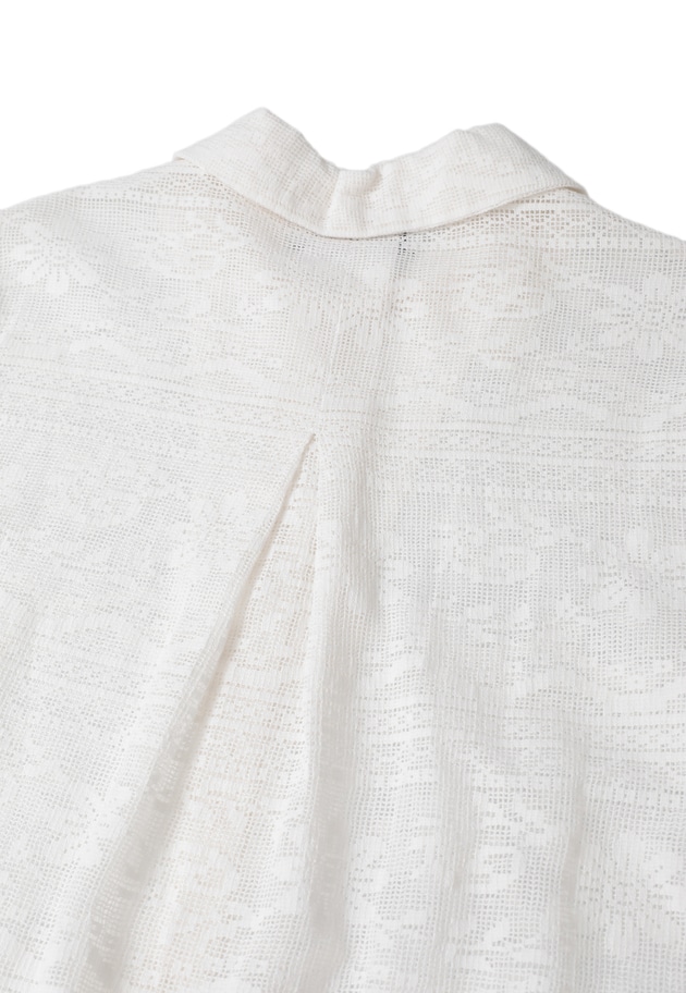 【WEB限定】＜normment（ノーメント）＞コットンレースボタンシャツ 詳細画像 Offwhite 15