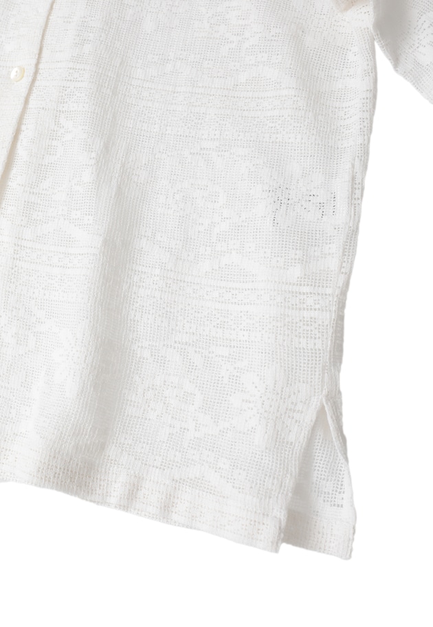 【WEB限定】＜normment（ノーメント）＞コットンレースボタンシャツ 詳細画像 Offwhite 16