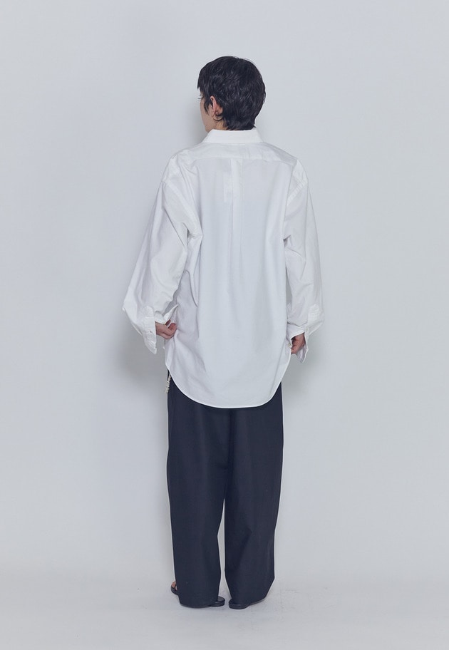 ＜POLO RALPH LAUREN（ポロ ラルフ ローレン）＞ビッグフィットボタンダウンシャツ 詳細画像 White 4