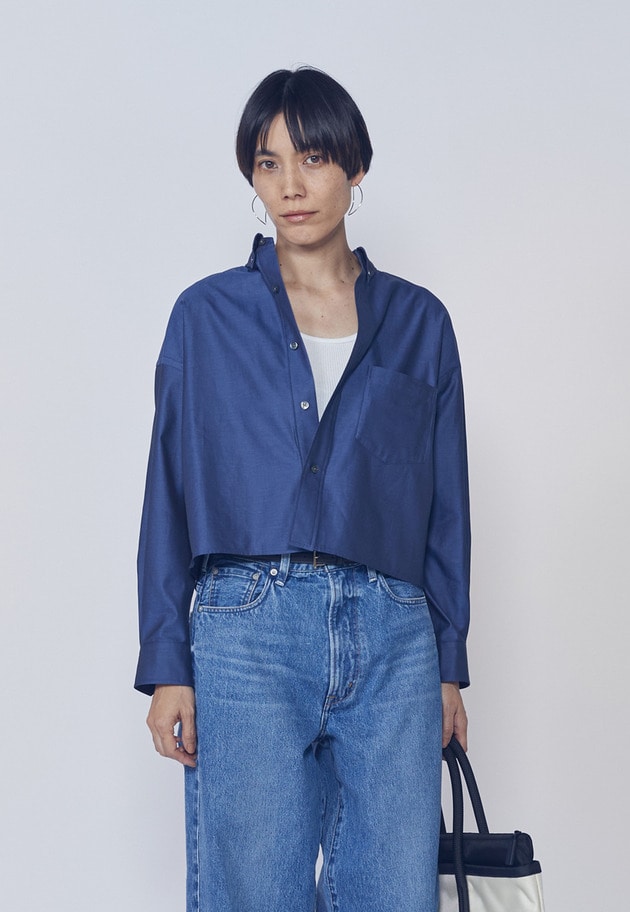 【予約】＜TICCA（ティッカ）＞別注ショートボタンダウンシャツ 詳細画像 Navy 1