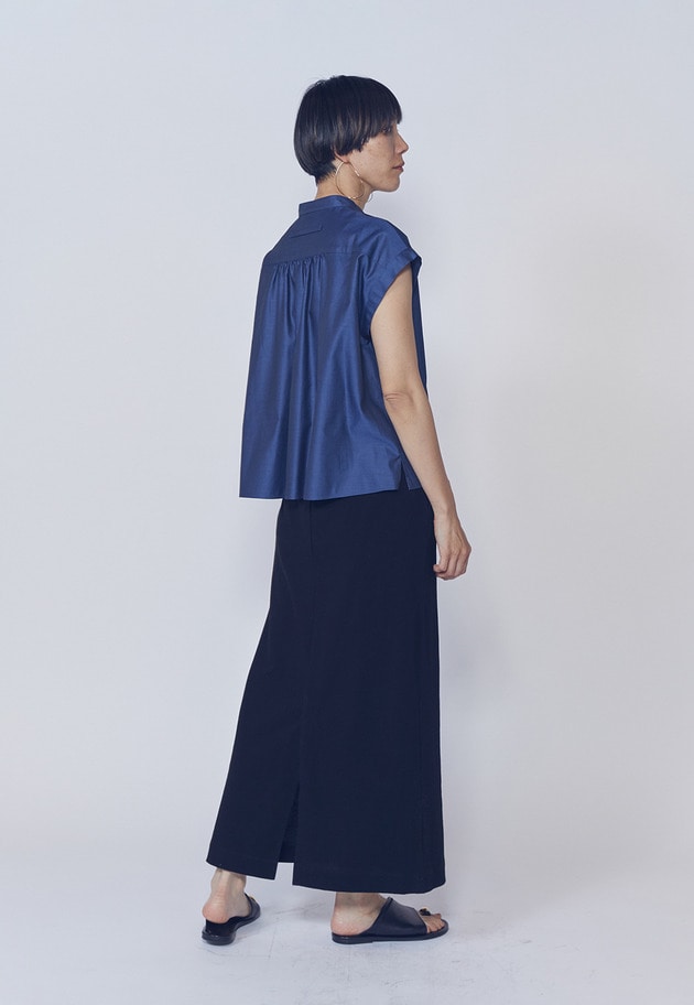 【予約】＜TICCA（ティッカ）＞別注フレンチシャツブラウス 詳細画像 Navy 4