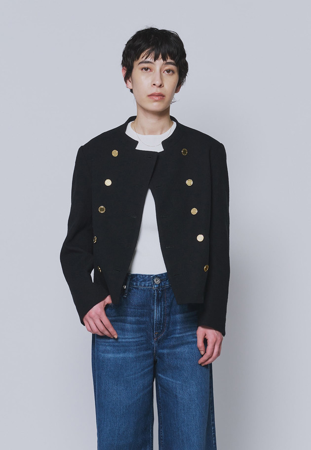 ＜COUTURE D'ADAM（クチュール ド アダム）＞スペンサージャケット 詳細画像 Black 1