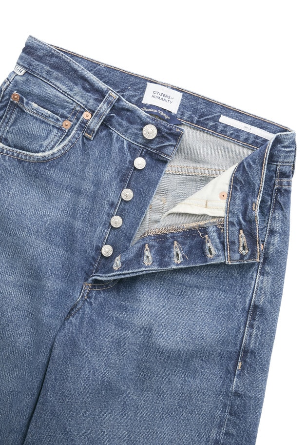 ＜CITIZENS OF HUMANITY（シチズンズ オブ ヒューマニティ）＞&ldquo;AYLA BAGGY CROP PETITE&rdquo;デニムパンツ 詳細画像 Blue 10