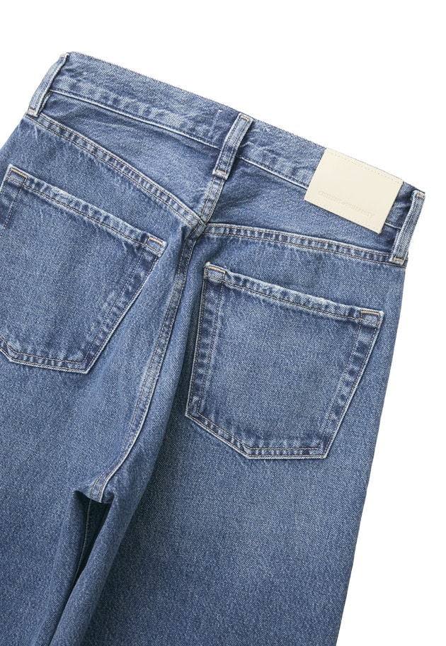 ＜CITIZENS OF HUMANITY（シチズンズ オブ ヒューマニティ）＞&ldquo;AYLA BAGGY CROP PETITE&rdquo;デニムパンツ 詳細画像 Blue 12