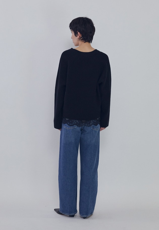 ＜CITIZENS OF HUMANITY（シチズンズ オブ ヒューマニティ）＞&ldquo;AYLA BAGGY CROP PETITE&rdquo;デニムパンツ 詳細画像 Blue 5