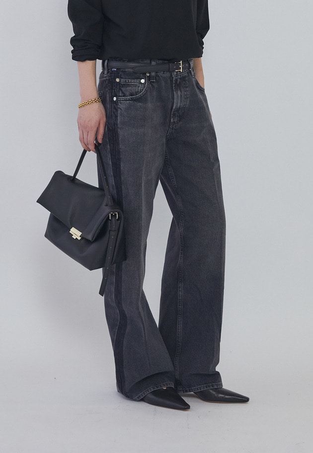 ＜CITIZENS OF HUMANITY（シチズンズ オブ ヒューマニティ）＞&ldquo;LINDZ&rdquo;イージーストレートデニムパンツ 詳細画像 Black 2