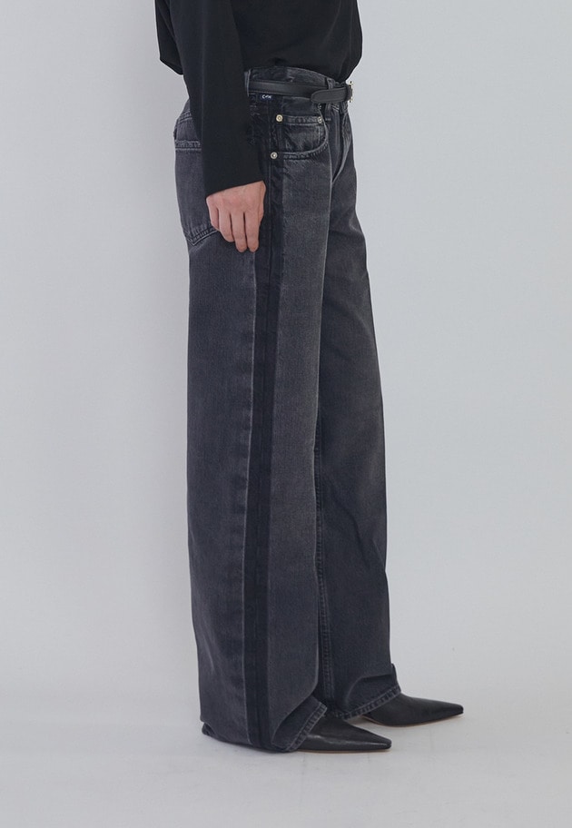 ＜CITIZENS OF HUMANITY（シチズンズ オブ ヒューマニティ）＞&ldquo;LINDZ&rdquo;イージーストレートデニムパンツ 詳細画像 Black 3