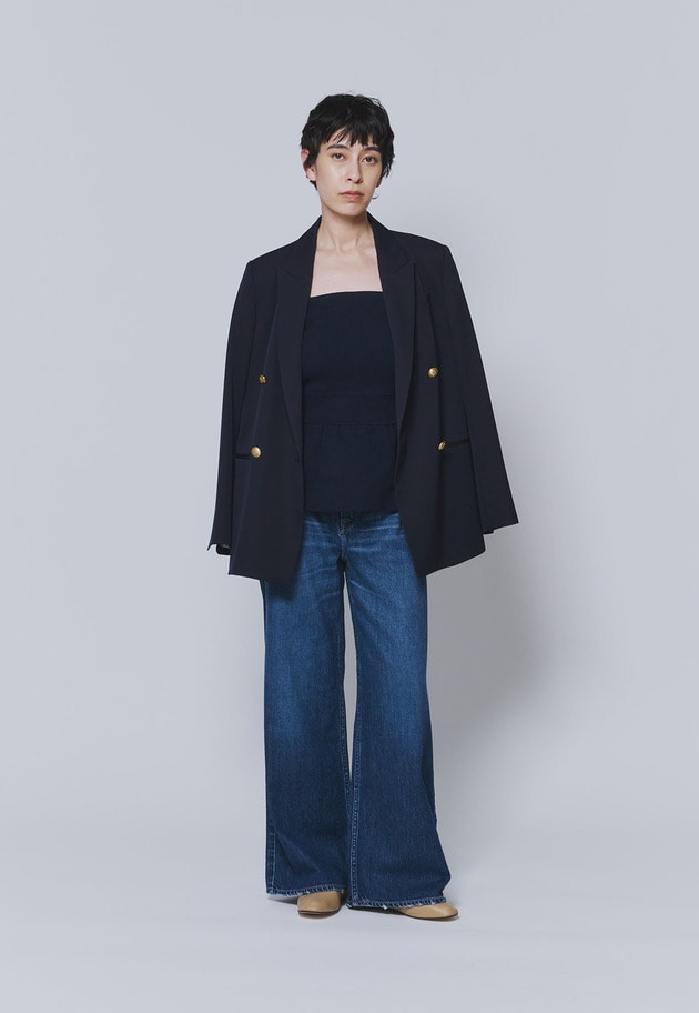 ＜BONNY WOVEN (ボニーウーブン)＞&ldquo;Light OZ Baggy &rdquo;デニムパンツ 詳細画像 Blue 4