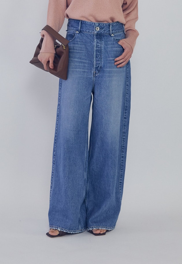 ＜upper hights / アッパーハイツ＞&ldquo;THE LIAM BELT&rdquo;デニムパンツ 詳細画像 Blue 2