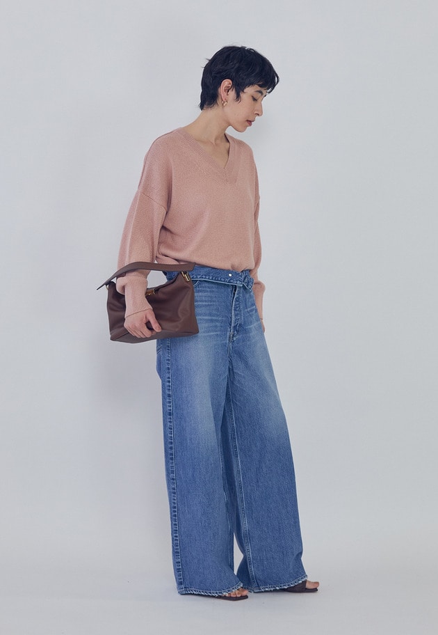 ＜upper hights / アッパーハイツ＞&ldquo;THE LIAM BELT&rdquo;デニムパンツ 詳細画像 Blue 4