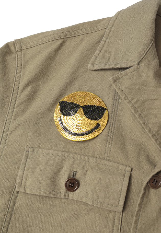 ＜COUTURE D'ADAM（クチュール ド アダム）＞&ldquo;Smiley Old OG107&rdquo;ユーティリティシャツ 詳細画像 Khaki 13