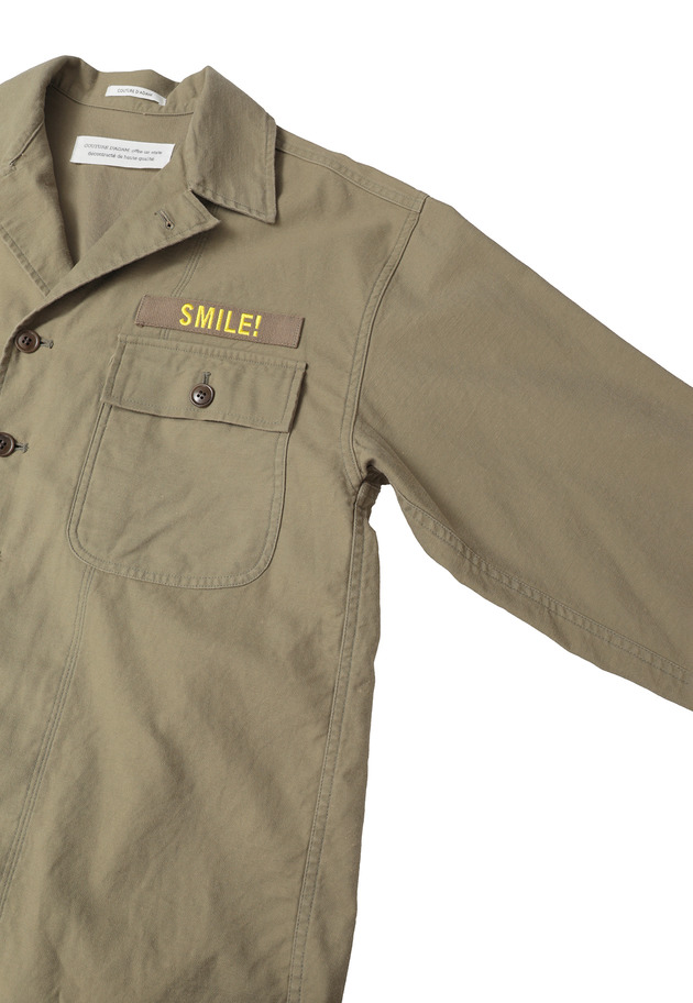 ＜COUTURE D'ADAM（クチュール ド アダム）＞&ldquo;Smiley Old OG107&rdquo;ユーティリティシャツ 詳細画像 Khaki 14