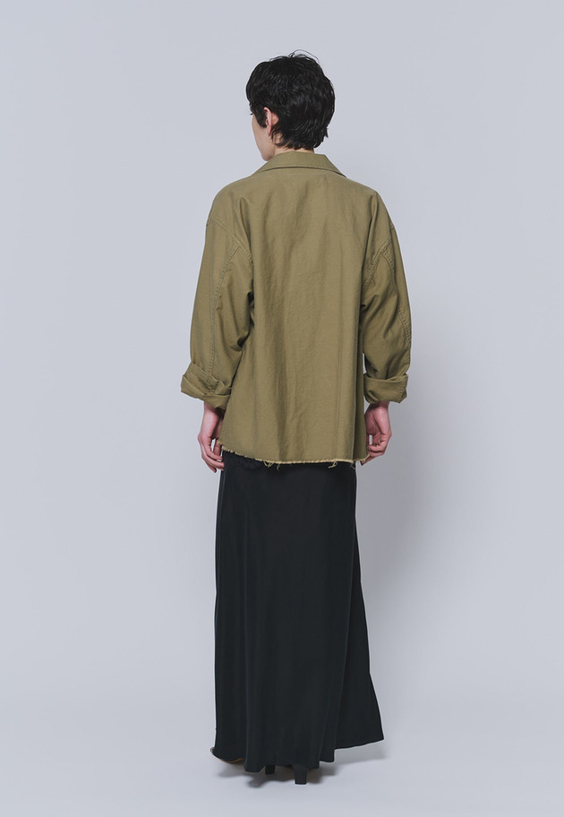 ＜COUTURE D'ADAM（クチュール ド アダム）＞&ldquo;Smiley Old OG107&rdquo;ユーティリティシャツ 詳細画像 Khaki 6