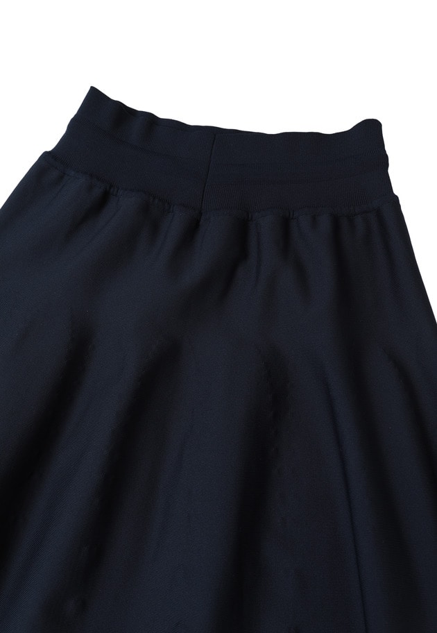＜LOWER（ローヴァー）＞&ldquo;18G Jersey Gather&rdquo;スカート 詳細画像 Blue 8