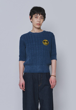 ＜COUTURE D'ADAM（クチュール ド アダム）＞コットンショートスリーブニット