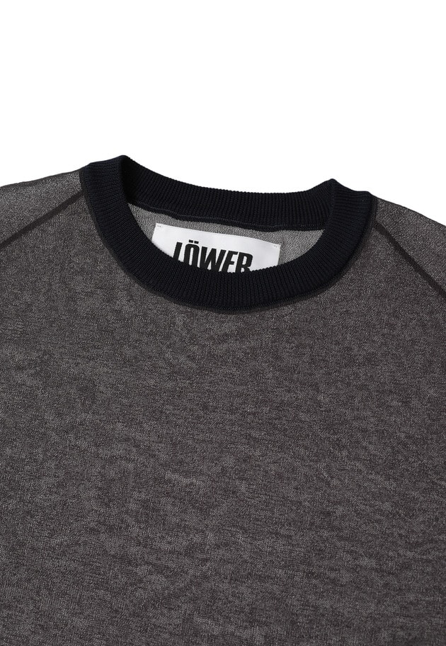 ＜LOWER（ローヴァー）＞&ldquo;18G Plainstitch&rdquo;シアーニット 詳細画像 Khaki 8